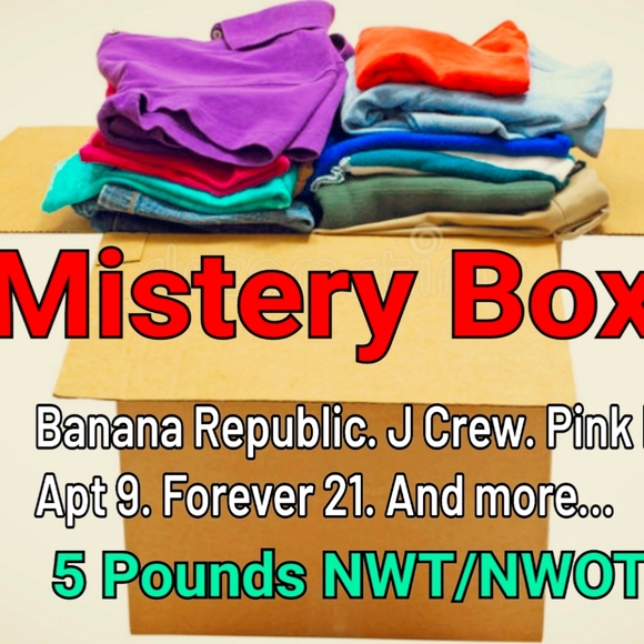 MYSTERY BOX. 5 Pounds Clothes. NWT/NWOT. - Picture 2 of 2